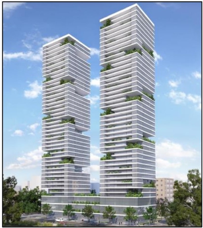 אילוסטרציה להתחדשות עירונית בתל גיבורים // מתחם החצב - תותחנים // הדמיה: אביב שני