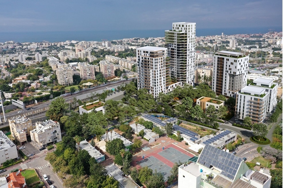 מתחם החצב-התותחנים-בחולון // הדמיה: א' סטודיו מדור פינוי בינוי