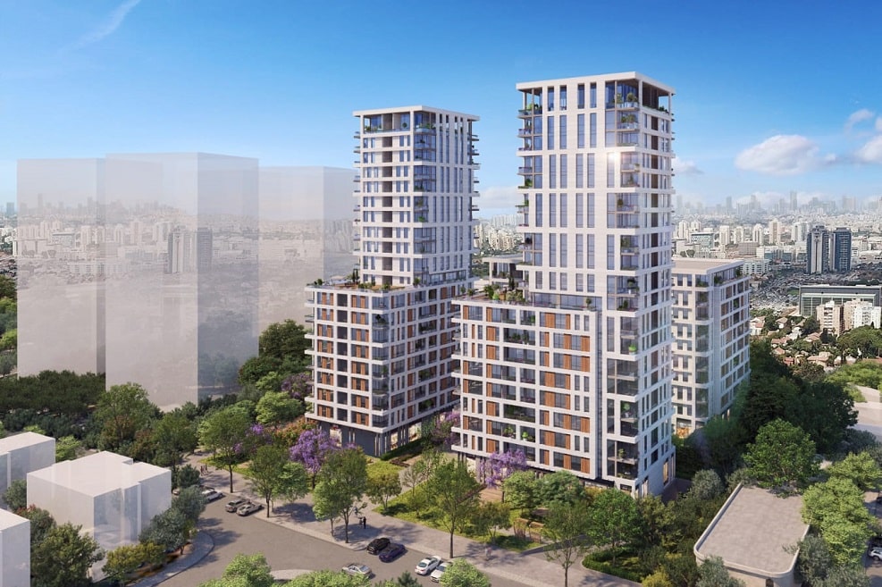 מתחם כצלנסון בשכונת ורבר פתח תקווה // תכנון: CityBee אדריכלים // הדמיה: טוטם הדמיות
