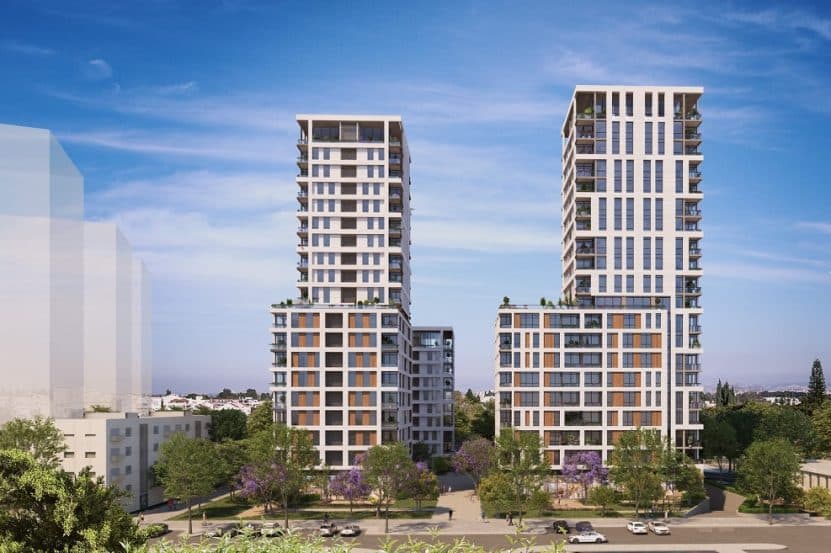 מתחם כצלנסון בשכונת ורבר פתח תקווה // תכנון: CityBee אדריכלים // הדמיה: טוטם הדמיות