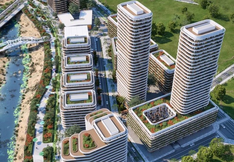נויה על הנחל באר שבע // הדמיה: משרד גיורא גור אדריכלים