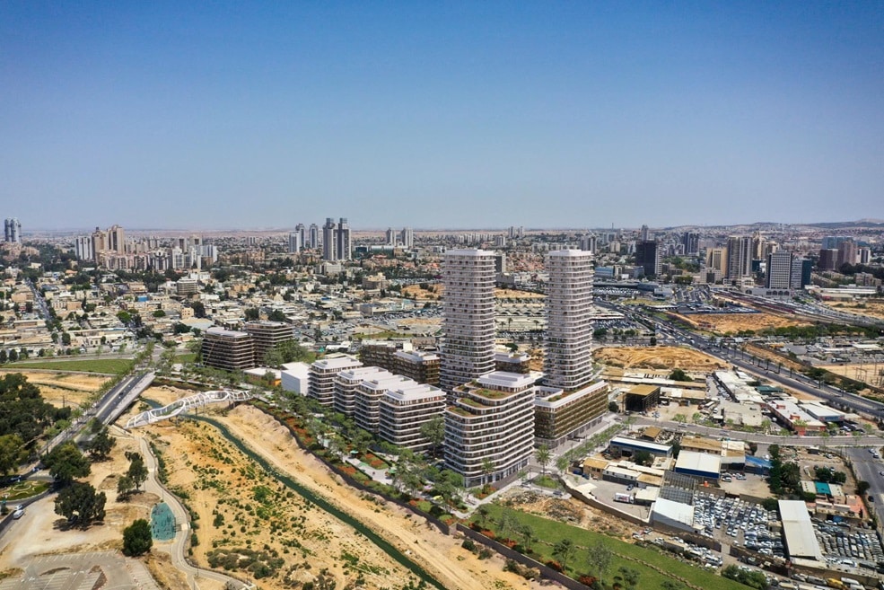 נויה על הנחל באר שבע // הדמיה: משרד גיורא גור אדריכלים