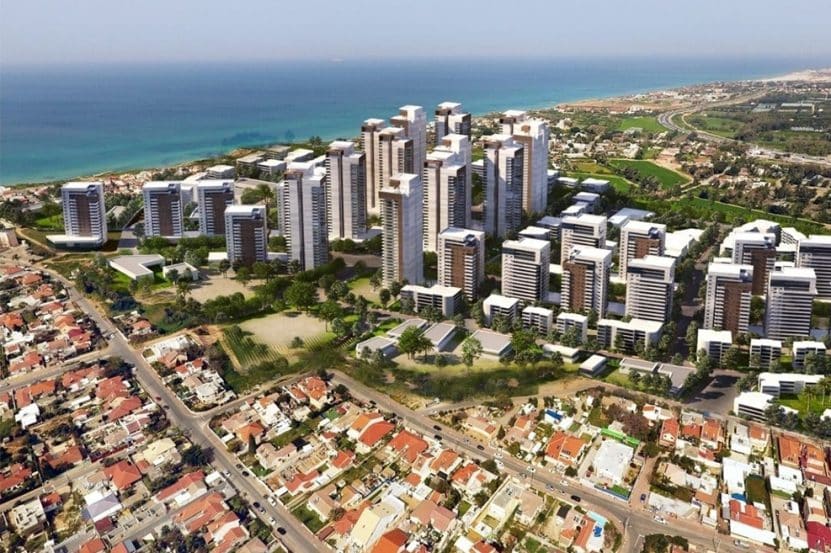 שכונת חוף הזהב בנתניה // הדמיה: מילוסלבסקי אדריכלים