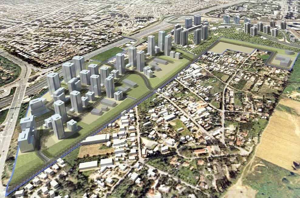 הדמייה גני אזר // באדיבות רשות למקרקעי ישראל