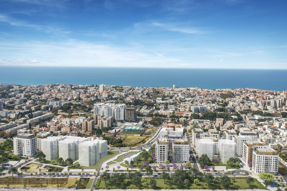 פרויקט מכבי יפו בת"א // הדמיה: מילבאואר אדריכלים