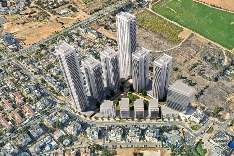 פרויקט מתחם נחום נתניה של חברת ענב נדלן // באדיבות ענב נדלן