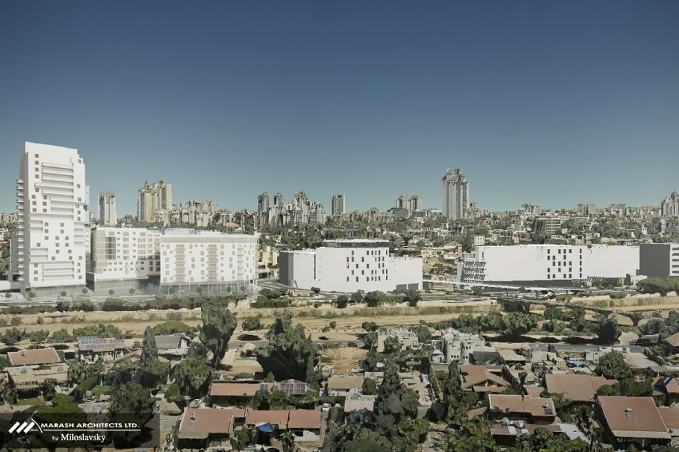 מתחם "אימבר" באר שבע // הדמיה: מילוסלבסקי-מרש אדריכלים