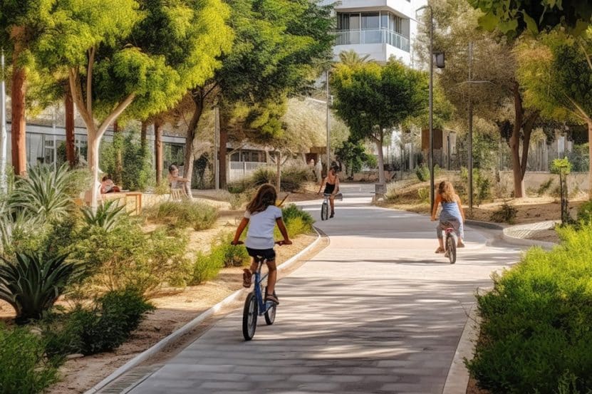 מורדות עצמון - מבט לפארק // הדמיה: משרד ענת פיק אדריכלות ובינוי ערים