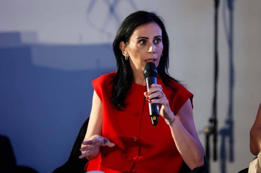 רות אפריאט בכנס הנדל"ן השנתי של אתר מגדילים // צילום: דרור סיתהכל