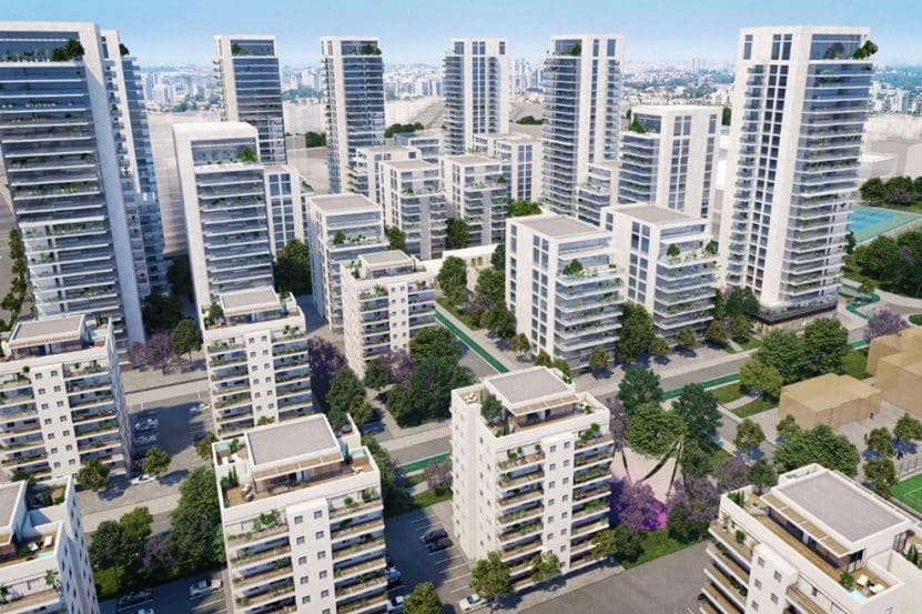 פרויקט רמלה הכשרת הישוב התחדשות עירונית // הדמיה: AA סטודיו