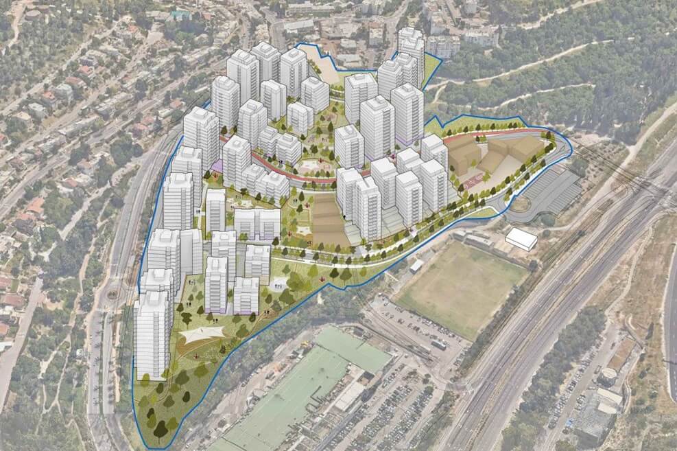 התחדשות נוף הכרמל // הדמיה: באדיבות עיריית יקנעם