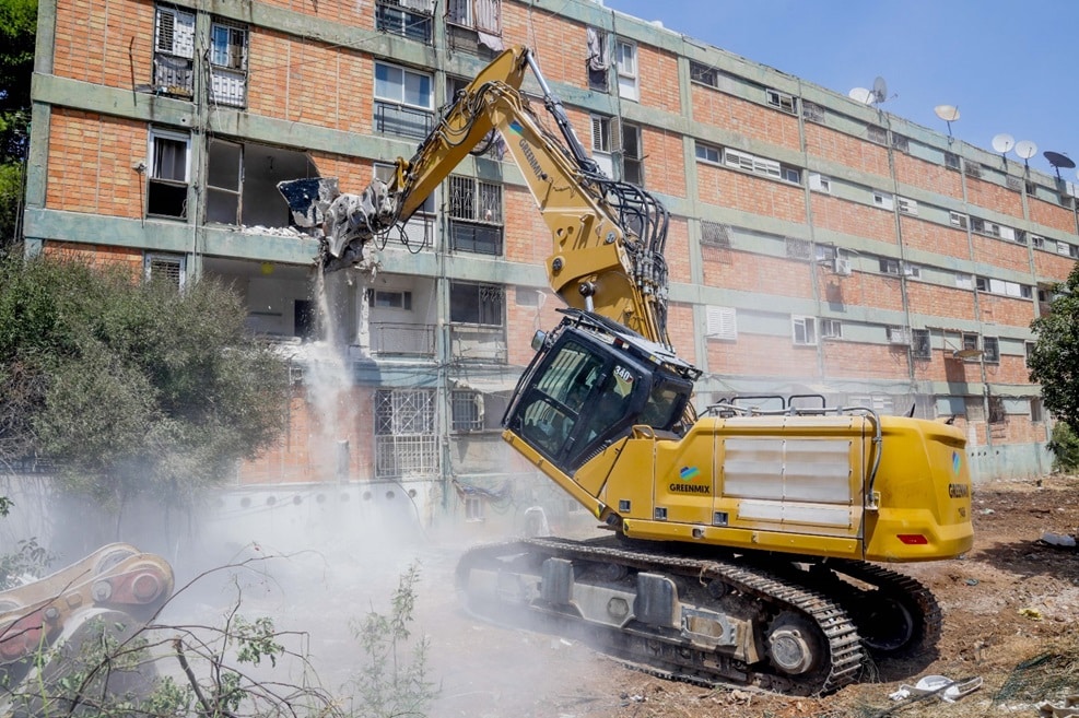 הריסת מתחם פינוי בינוי שכונת גוננים בירושלים // צילום: אלטרנטיבה 1 / דוד ששון