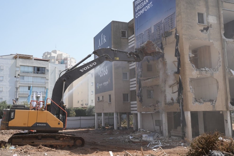 הריסת הבניינים לפרויקט AFK // צילום: רענן כהן