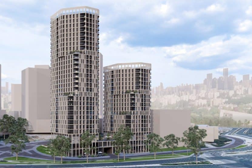 מתחם סן מרטין בשכונת גוננים // הדמיה: מילוסלבסקי אדריכלים