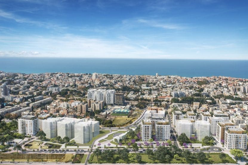 פרויקט יפו תל אביב של צמח המרמן לוישטין ודוניץ אלעד // הדמייה: מילבאואר אדריכלים 3dvision
