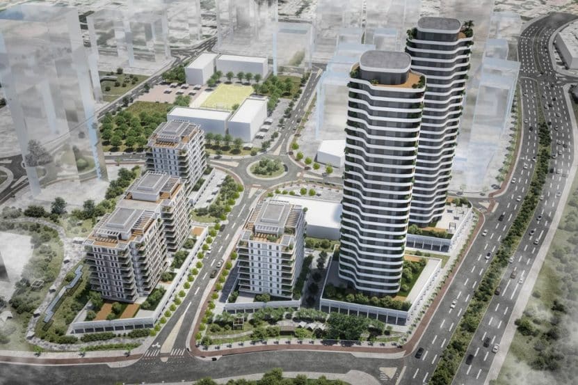 מתחם פינוי בינוי חנה סנש ברמת אליהו // צילום: בוכמן הוקמן אדריכלים