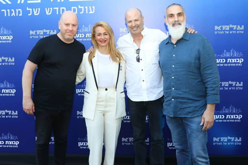 מימין: מאיר טל, איל הנדלר, ניב רום ומיכל רוזנשטיין // צילום: שרה בן אפריים