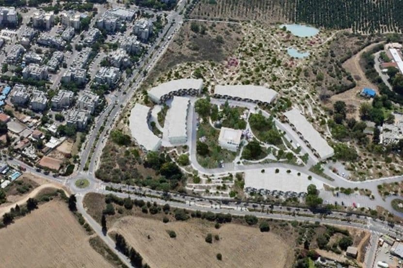 תוכנית מתחם ביה"ח נווה רבקה  // הדמיה: בר לוי אדריכלים ומתכנני ערים 