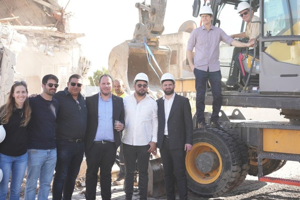 מתוך טקס ההריסה בקרית ים // יח"צ