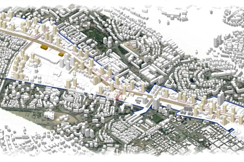שדרות טוביהו בבאר שבע // הדמיה: תכנון ארי כהן אדריכלות ובינוי ערים