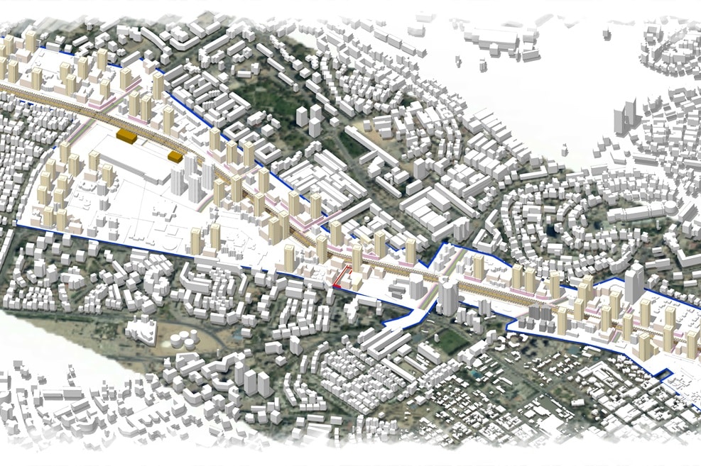 שדרות טוביהו בבאר שבע // הדמיה: תכנון ארי כהן אדריכלות ובינוי ערים