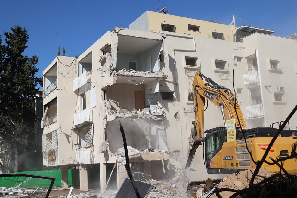 אירוע הריסה ביאליק 34 רמת השרון // צילום: רפי דלויה