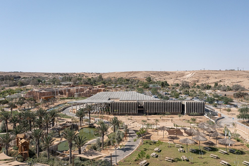 מבנה הכניסה למדבריום בבאר שבע// צילום: אסף לרמן אדריכלים