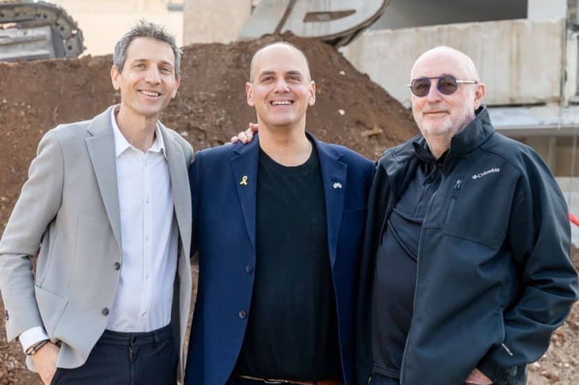 מימין אלי קורן, צביקה ברוט ואורי לוין// צילום: ינאי אלפסי