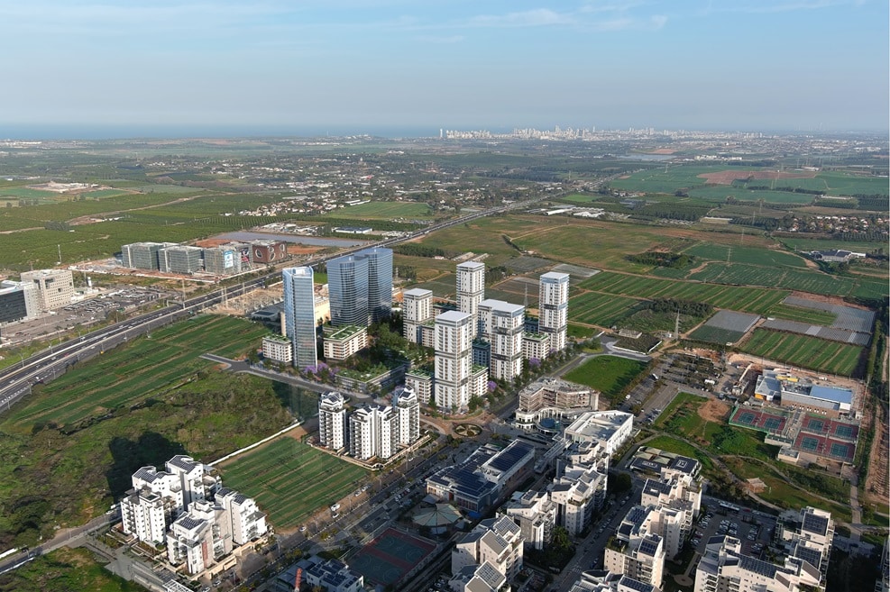 מתחם קניאל בכפר סבא// הדמיה: משרד כנען שנהב.