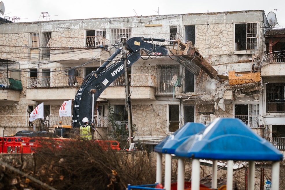 אירוע הריסה פרויקט קרסו // צילום: נאו מדיה