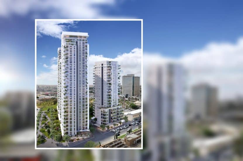 התוכנית ברחוב חיים יחיל במרכז האזרחי// הדמיה: מילוסלבסקי מרש אדריכלים