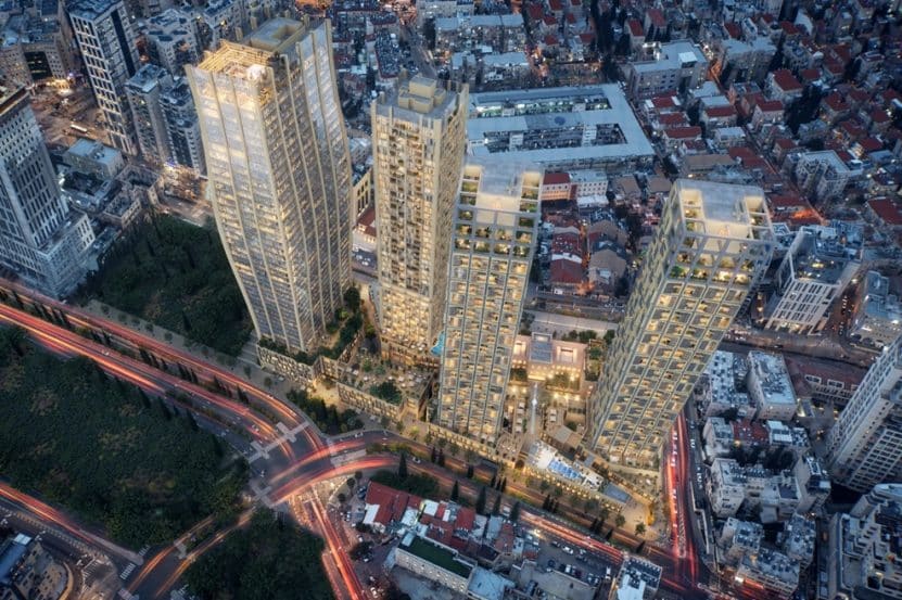 מתחם "מידטאון" ברובע הכניסה לעיר // הדמיה: 3DVISION