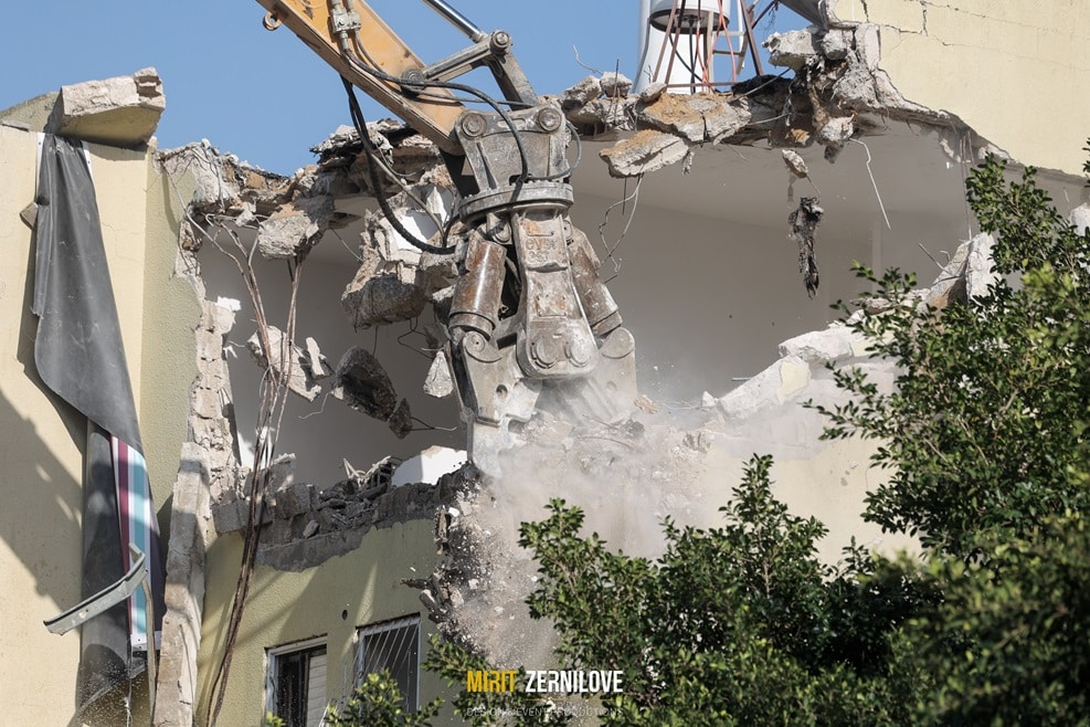 אירוע הריסה אינשטיין לוד // צילום: מירית זרנילוב
