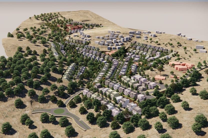 היישוב הדרוזי סמיע // הדמיה: אדריכלית ענת פייק