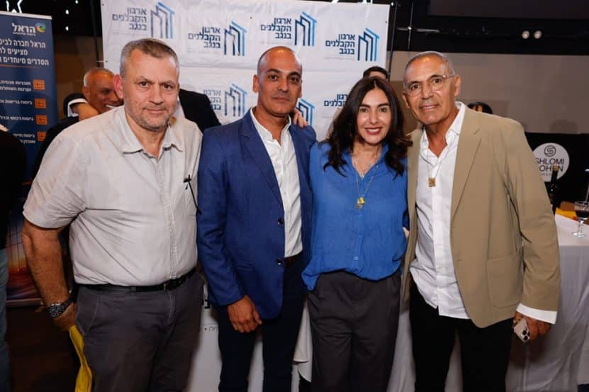מימין לשמאל: אלי אביסרור, מירי רגב, אלעד דדון ויאיר מעיין // צילום: דייגו מיטלברג