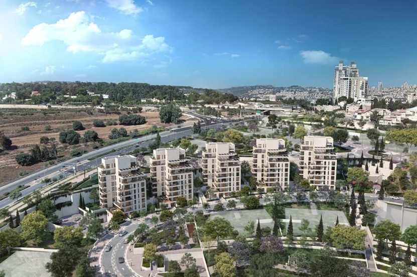 פרויקט לוריא של חברת צרפתי נוימן נדלן בארנונה ירושלים // הדמיה: וויופוינט