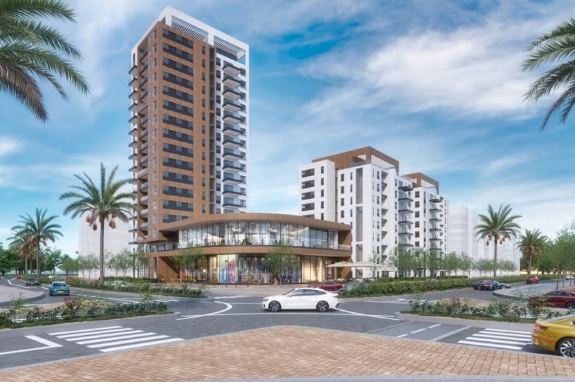 פרויקט צרפתי בשדרה של קבוצת רמי צרפתי בנתיבות // הדמיה סנאפשוט