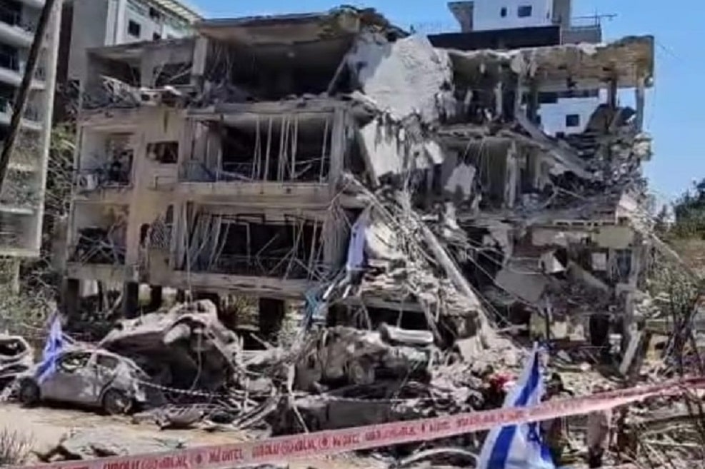 מתחם פינוי בינוי שנפגע במתקפת הטילים // באדיבות נציגות המתחם המיוצג על ידי משרד משרד פרבמן רשף ושות’