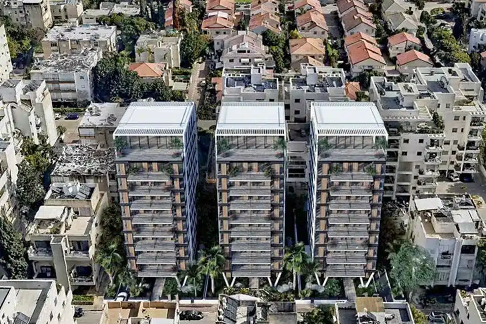 מתחם ויצמן ברעננה של חברת אלמוגים // הדמיה: סטודיו טרהטקטורה