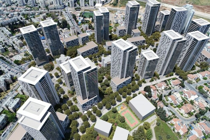 מתחם פינוי בינוי יוספטל ברמלה // הדמיה: משרד משה צור אדריכלים ובוני ערים
