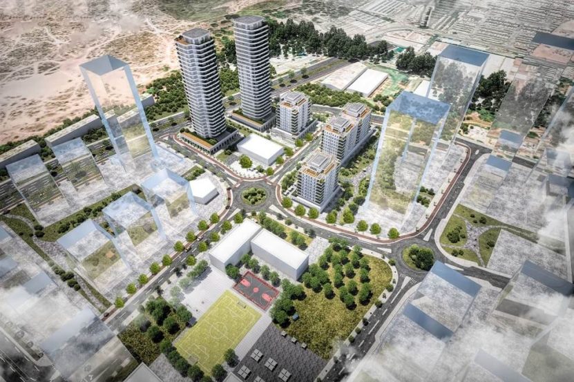 מתחם חנה סנש ברמת אליהו בראשון לציון // הדמיה: בוכמן הוקמן אדריכלים בע"מ