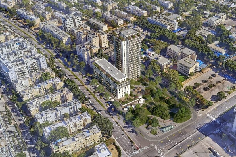 מתחם יצחק שדה בתל אביב // הדמיה: אלכס לובימוב