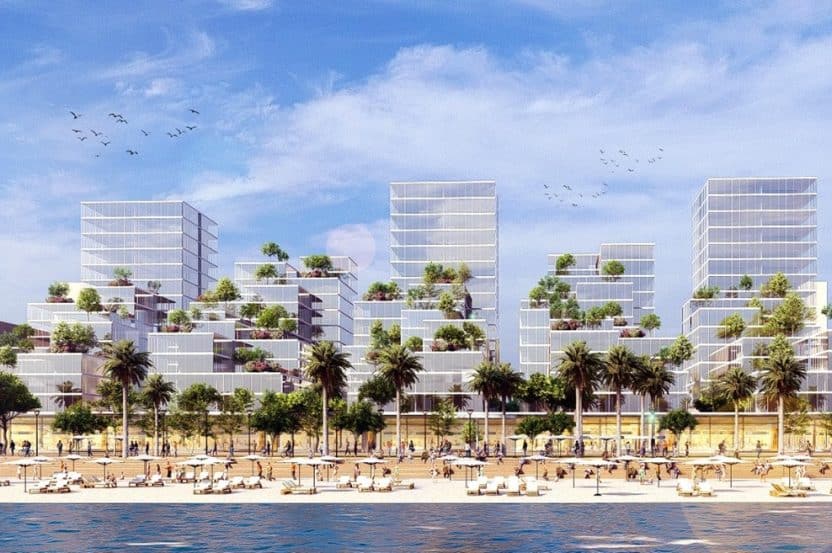 פרויקט טרומן ושדה בוקר // הדמיה: שוורץ בסנוסוב אדריכלים