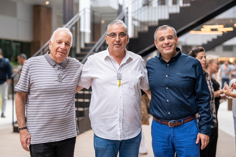 מימין: מאיר נגה, חיים ברוידא ושמואל סייד // צילום: לירן לוינוביץ