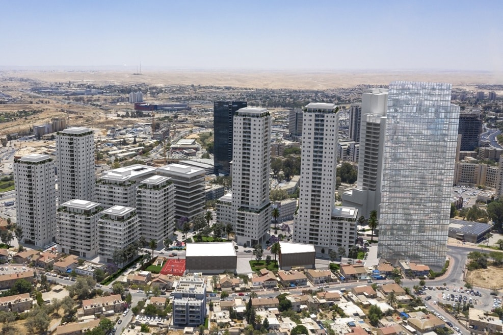 מתחם שזר באר שבע // הדמיה: פרייס הדמיות