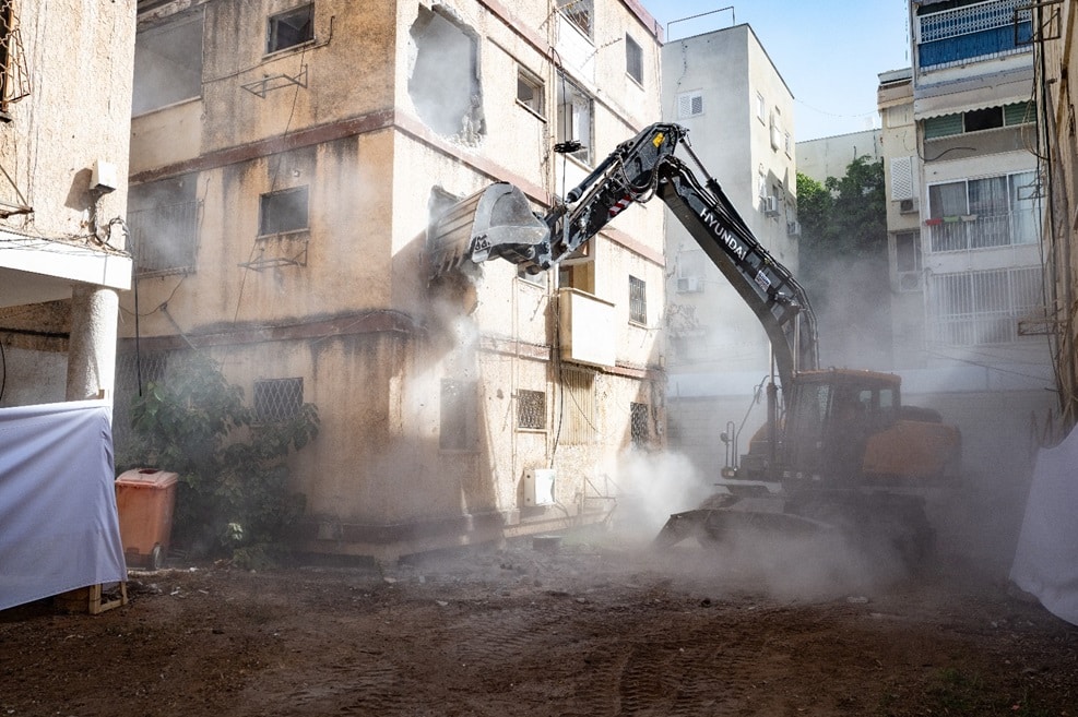 הריסה פרויקט צירלסון // צילום: איתמר סיידא