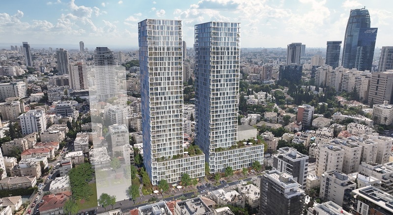 מתחם הדקלים אבא הלל, רמת גן // הדמיה: StudioKA