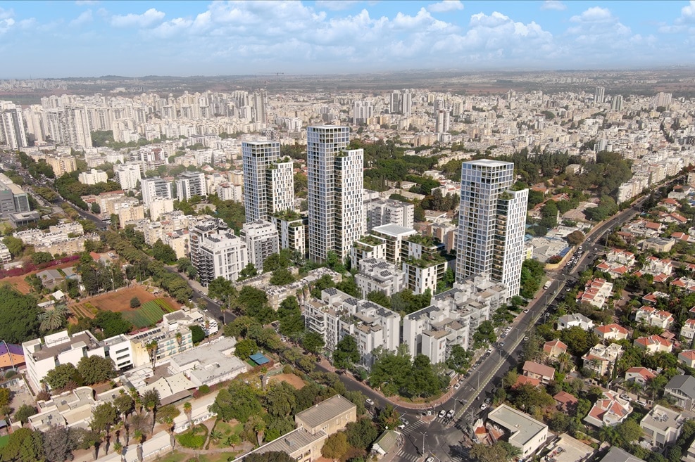 מתחם דגל ראובן בפתח תקווה // הדמיה: ברעלי לויצקי כסיף אדריכלים