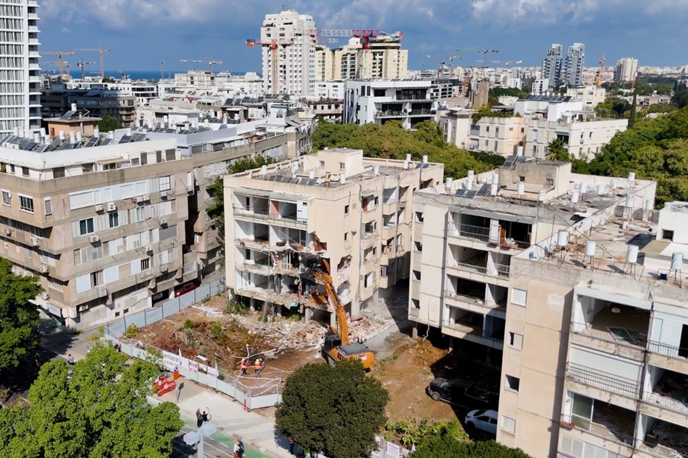 אירוע הריסה ז'בוטינסקי ת"א // הדמיה: עופר תמרי