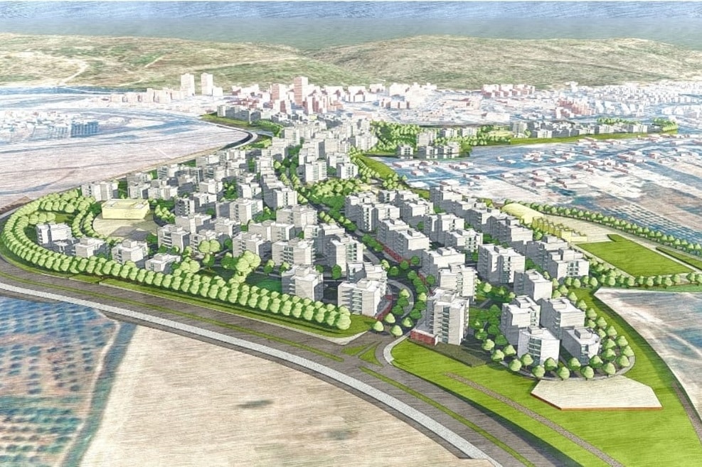 שכונת יקנעם דרום // הדמיה: משרד כהן וינד ושות' אדריכלות ותכנון ערים